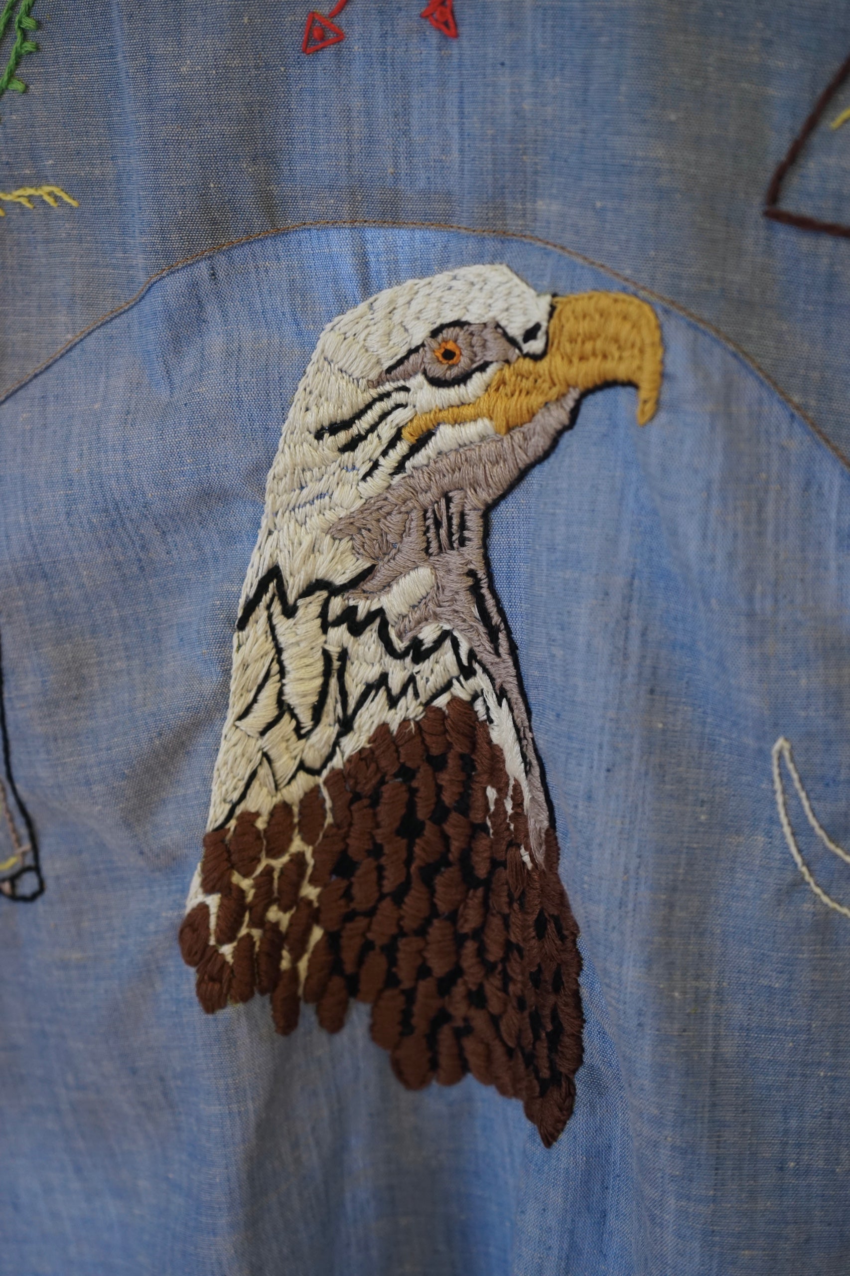 1970s Levi's chambray Shirt with Embroidery | Lovin'Spoonful
